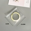 Frosted EVA jewelry pouch detail showing 11x11.8cm dimensions for bangle storage - Transparent EVA (11.8*11CM)