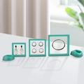 Three sizes of mint green PE film suspension boxes for jewelry with round bases - Mint Green Film Box / 7*7*2cm / Mint Green