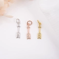 Colgantes de flecha en cobre con circonitas en acabados de plata, oro rosa y dorado - Colgante de Flecha Larga / Multicolor