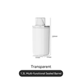 Airtight 1.3L clear food storage container with a measuring lid for kitchen pantry storage - Medium Style