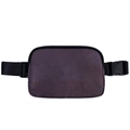 Waterproof nylon sports waist bag in dark purple camouflage pattern with black buckle - 20.5*14*5cm / Gray Black Camo