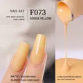 Vernis à ongles gel végétal japonais jaune oie F073 avec finitions mate et brillante - F073 Jaune d'Oie