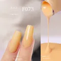 Japanese style plant-based gel nail polish in goose yellow F073 matte and glossy finish - F073 Goose Yellow