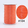 Durable orange Korean waxed cord #104 for DIY handmade jewelry weaving and crafts - 104 Orange / 1.0mm 160m