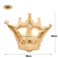 Large 90x98cm golden crown foil balloon for birthday party and festive decoration - Large Crown Gold