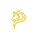 Side Profile Wolf Head Gold