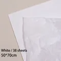38 sheets of white silk wrapping paper for flowers, 50x70cm thin pearlescent texture - Authentic [white] 50*70 Cm / 38 Sheets; Better Wholesale Price For Whole Boxes.