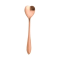 Rose gold heart-shaped stainless steel stirring spoon with a polished metallic finish - Rose Gold / Heart