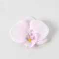 Testa di orchidea artificiale rosa per accessori fai da te e artigianato floreale - Seta Rosa Acqua (Piccolo)