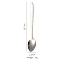 Löffel für Babynahrung aus Edelstahl 304 mit gezackter Kante für Obstmus 16,7cm - 304 Edelstahl Schablöffel
