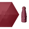 Mini five-fold burgundy capsule umbrella with UV protection and matching storage case - Without Box / 6 Ribs Ordinary Black Glue / Burgundy