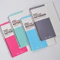 B5 spiral notebooks set in pink, green, blue, and purple with 80 lined pages - Office Spiral Notebook A5-40 Sheets