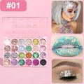 24-color glitter eyeshadow palette #01 with shimmering sequins for stage makeup - Style 1