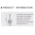 Elegant S925 sterling silver infinity water drop necklace with a 2ct moissanite stone - Water Drop