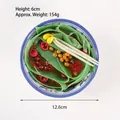 Modelo realista de tazón de comida china con brotes de soja, tamaño de 12,6x6cm - Fideos Fríos de Frijol