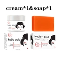 Kojic acid skincare set with brightening face cream and organic lightening soap bar - Soap + Face Cream Set