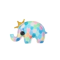 Colorful sequin elephant hair clip with golden glitter crown for girls hair styling - No.7-Fish Scale Colorful Sequin Elephant