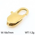 18x7mm golden stainless steel lobster clasp for jewelry making with 1.2g weight - 18x7mm / Gold