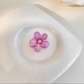 Molletta per capelli a fiore viola scintillante con cristallo centrale per donne - Viola