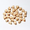 Perline distanziatrici dorate a forma di cuore per gioielli fai-da-te e bracciali - 30 Pezzi/Confezione / Oro KC