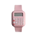 Orologio calcolatrice rosa per bambini con cinturino in silicone e tasti numerici - Rosa
