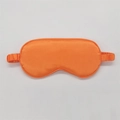 Silk-like bright orange sleep eye mask with elastic strap and blackout satin texture - Orange 77#