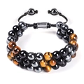 7A 3-Layer Yellow Tiger Eye with Buckle-1