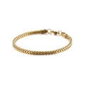 Minimalist gold stainless steel link chain bracelet with lobster clasp on white background - 3mm Width / Gold (3mm x 20cm)