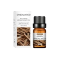 10ml Sandalwood aromatherapy oil in brown glass dropper bottle with paper box packaging - Sandalwood