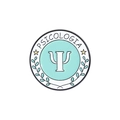 Blaue Psi-Symbol Psychologie Emaille-Pin mit Goldsternen und Cyan-Olivenzweigen Verzierung - Runder Psi-Symbol-Stil (QHXZ3227)