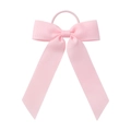 Nœud pour cheveux en ruban gros-grain rose clair avec élastique pour coiffures de filles - Rose