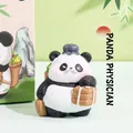 Cute panda resin figurine dressed as a traditional doctor with a brown medicine bag - Doctor Panda / Color Box