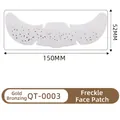 Golden freckle face patches with metallic finish for parties, style QT-0003 - Gold Stamping Freckle Face Patch(QT-0003)