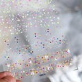 Colorful polka dots and hearts nail art stickers on a semi-transparent adhesive sheet - Colorful Polka Dots Hearts Style (KX076)
