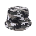 Outdoor camouflage bucket hat for sun protection with a flat top and classic camo pattern - One Size / Green Camouflage