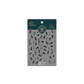 Ink style gold fish and bamboo nail art sticker TS-1932 in professional packaging - TS-1932 Fish Shadow Bamboo Rhyme