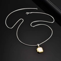 Met Ketting Tweekleurig Goud/Wit Emaille