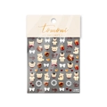 Japanese style cute bear and lucky bow nail art stickers set with thin flexible texture - Gift Bear (to2617)