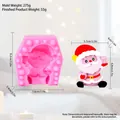 Kerstman siliconen mal voor kaarsen en taarten met afmetingen en gewichtsinformatie - Kerstman (lz-74)