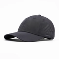 Dark grey quick-dry baseball cap with GLWR GOLF print and breathable side vents - Adjustable / Dark Gray