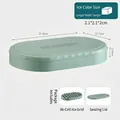 Bac à glaçons vert clair 36 compartiments avec couvercle, dimensions 21,8x12,7x2,9cm - Fond dur vert 1 couche 36 grilles avec couvercle