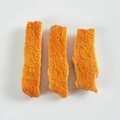 Porte-clés en PVC imitation filet de poulet frit avec texture dorée croustillante - Poulet Frit 3pcs - Sans Fermoir