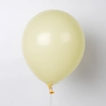 Pastel cream yellow latex balloon with transparent support stand for party decoration - 10 Inch 2.2g Macaron Yellow