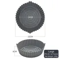 Cestello in silicone grigio scuro per friggitrice ad aria da 19cm per modelli da 5 litri - Gen 1 Grigio 22cm