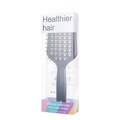 Schwarze Entwirrungsbürste mit Hohlraum-Design in eleganter Display-Verpackung - Schwarzer Griff Schwarze Zähne (In Box)