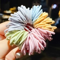 Spiral elastic hair bands for children in pastel blue, orange, pink, and purple colors - 18# Ice Cream Colors Approx 100Pcs