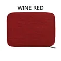 Custodia portatile rosso vino per cinturini Apple Watch e cavi di ricarica - Rosso (senza maniglia, senza tasca a rete)