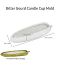 Moule en silicone de courge amère pour bougie DIY avec dimensions de 23,8x8x3,4cm - Moule en silicone de margose