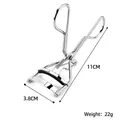 Silver stainless steel eyelash curler with dimensions 11cm height and 3.8cm width - A5 With Spring Chrome Plated