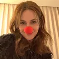 Close-up of a round red sponge clown nose for Christmas and party costume performance - Wine Red / Red Nose Sponge Ball